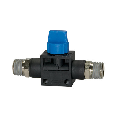 Riegler Shut-off valve »Blue Series«, R 1/8 a., R 1/8 a., coated 110068