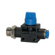 Riegler Blocking valve »Blue Series«, Plug connector, G 1/8 o., hose Ø 6 110075