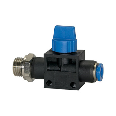 Riegler Shut-off valve »Blue Series«, plug connection, G 1/4 a., hose Ø 8 110078