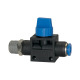 Riegler Shut-off valve »Blue Series«, plug connection, R 1/8 a., hose Ø 6 110086