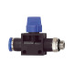 Riegler 3/2-way valve »Blue Series«, plug connection, G 1/8 outside Ø 6mm 110108