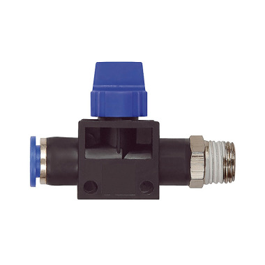 Riegler 3/2-way valve »Blue Series«, plug connection, R 1/8 outside Ø 6mm 110120