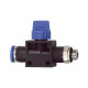 Riegler 3/2-way valve »Blue Series«, plug connection, G 1/8 a., SG Ø 6mm 110132