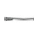 Riegler Union nut with kink protection spring, for hose 6/4, nickel-plated brass. 110664