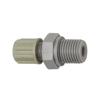 Riegler Straight screw-in fitting, G 1/8 o., for hose 8/10 mm, AF 19, PA 110765