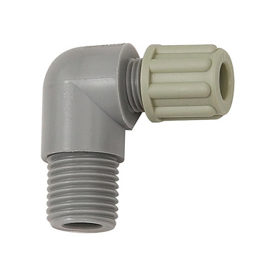 Riegler Elbow screw-in fitting G 1/4 a., for hose 4/6 mm, PA 110799