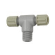 Riegler T-screw-in fitting G 1/8 o., for hose 4/6 mm, PA 110816