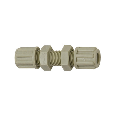 Riegler Straight bulkhead connection, M14x1.5, for hose 6/8 mm, SW 19, PP 110893