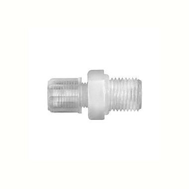 Riegler Straight screw-in fitting, G 1/4 o., for hose 4/6 mm, AF 17, PFA 110903