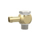 Riegler Swivel nozzle, G 1/8 a., for hose LW 4, nickel-plated brass/brass 111323