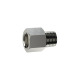 Riegler Extension piece, short, R 1/8 o., G 1/8 i., nickel-plated brass 111510