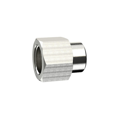 Riegler Sleeve, reducing, M5 i., G 1/8 i., SW 14, nickel-plated brass 111520