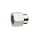 Riegler Socket, reduced, M5 i., G 1/8 i., AF 14, nickel-plated brass 111520