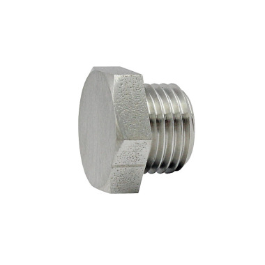 Riegler Plug screw, external hexagon, G 1/8, SW 13, ES 1.4571 111661