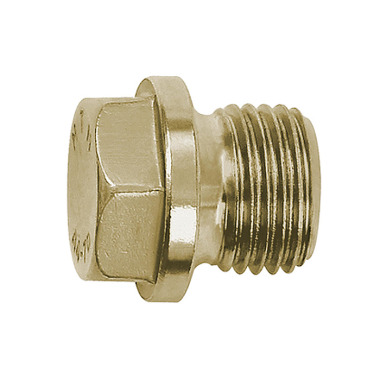 Riegler Locking screw, Exterior hexagonal and flange, G 1/2 111670