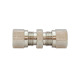 Riegler Straight screw connection, pipe outer Ø 15 mm, SW 24, SW1 27, nickel-plated brass. 111994