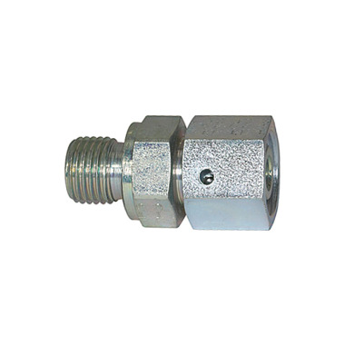 Riegler Adjustable straight screw-in fitting, G 1/8, galvanised steel 112061