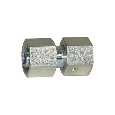 Riegler Adjustable straight screw connection, pipe outer diameter 6, galvanized steel 112082