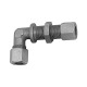 Riegler Angled bulkhead fitting, Pipe exterior Ø 6 mm, galvanised steel 112212