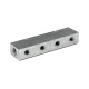 Riegler Distributor strip, Outlets one side, Input 2x1/8, Output 3 x M5 112525