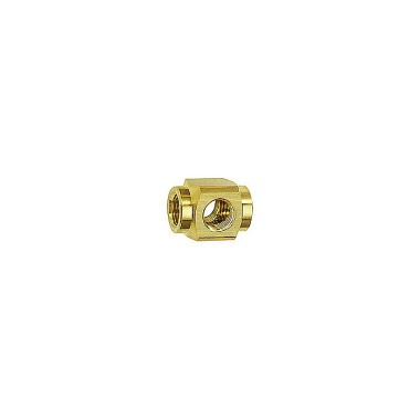 Riegler Cross distributor, G 1/8, SW 16, brass 112592