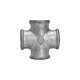 Riegler Crosspiece 180, 4 x IG, Rp 1 1/2, black malleable cast iron hot-dip galvanized. 113013