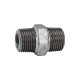 Riegler Double threaded nipple 280 AG/AG R 3/8 malleable cast iron black hot-dip galvanized. 113106