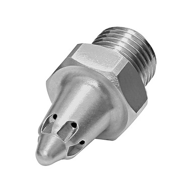 Riegler Low-noise round nozzle, M12x1.25, aluminum, nozzle outer diameter 11 mm 114361