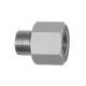 Riegler Thread adapter aluminum, AG 1/2 - 27 UNS, IG M12x1.25, SW 17 114446