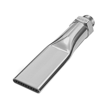 Riegler Low-noise flat nozzle, 1/2 - 27 UNS, nickel-plated brass, nozzle width 21.5 mm 114461