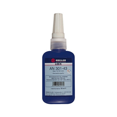 Riegler Lock AN 301-43, Anaerobic glue, Medium tight, 50 ml 114545