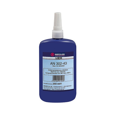 Riegler Lock AN 302-43, anaerobic adhesive, medium strength, 250 ml 114555