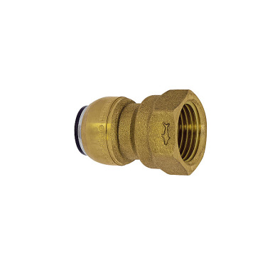 Riegler Screw-on connector, MS, »sharkbite«, G 1 1/2, for pipe outer ø 42 mm 117013