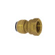 Riegler Screw-on connector, MS, »sharkbite«, G 1 1/2, for pipe outer ø 42 mm 117013