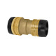 Riegler Reducing connector, MS, »sharkbite«, 54 mm, for pipe outer ø 42 mm 117056