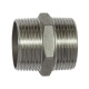 Riegler Double threaded nipple, Hex. R 1/8, AF 12, Stainless steel 1.4408 125659