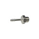 Riegler Screw-in hose nozzle, G 1 1/4 a., for hose LW 38, nickel-plated brass. 131075