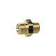 Riegler Double threaded nipple, G 1/8 a., G 1/8 a., SW 14, brass 131744