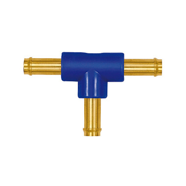 Riegler T-hose connector, for hose LW 3 mm, brass/POM 133410