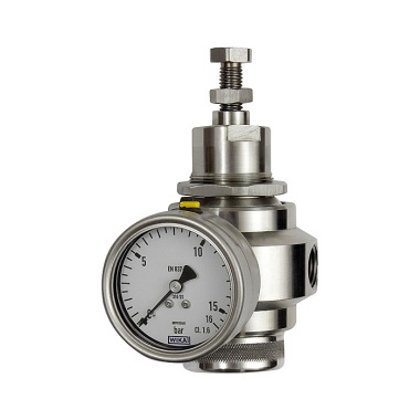 Riegler Stainless steel pressure regulator, 1.4401, BG 3, G 3/4, 1.7 - 17.5 bar 133532