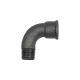 Riegler Elbow 1a 90°short Rp 1/2 IT,R 1/2 ET black malleable iron fitting 133580