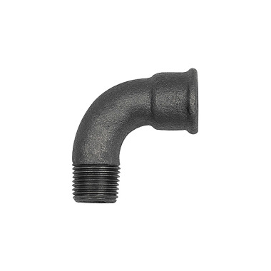 Riegler Elbow 1a 90° short Rp 2 IT, R 2 ET black malleable iron fitting 133585