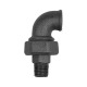 Riegler Fitting elbow 97, IT/ET, Rp 2, R 2, black malleable iron fitting 133649