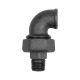 Riegler Screwed arch 98, conical tight., Rp 3/4,R 3/4, tempered black 133651