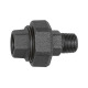 Riegler Screw connection 341, conical tight., R 3/8, Rp 3/8, tempered black. 133829