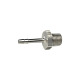 Riegler Screw-in hose nozzle, R 1/8 a., for hose LW 4, nickel-plated brass. 134184