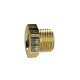 Riegler Reducing nipple short, G 1/2 a., G 3/8 i., SW 24, brass 134446