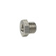 Riegler Reducing nipple short, G 1/4 a., G 1/8 i., SW 17, nickel-plated brass. 134710