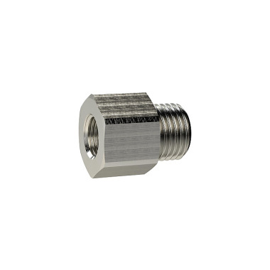 Riegler Reducing nipple long, G 1 1/4 a., G 1 1/2 i., SW 55, nickel-plated brass. 134760