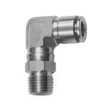 Riegler Push-in L-fitting, rotating, R 1/8 o., for hose exterior Ø 4 mm 135140